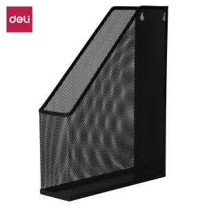 deli E9186 Magazine Container, 73×250×316mm, Black