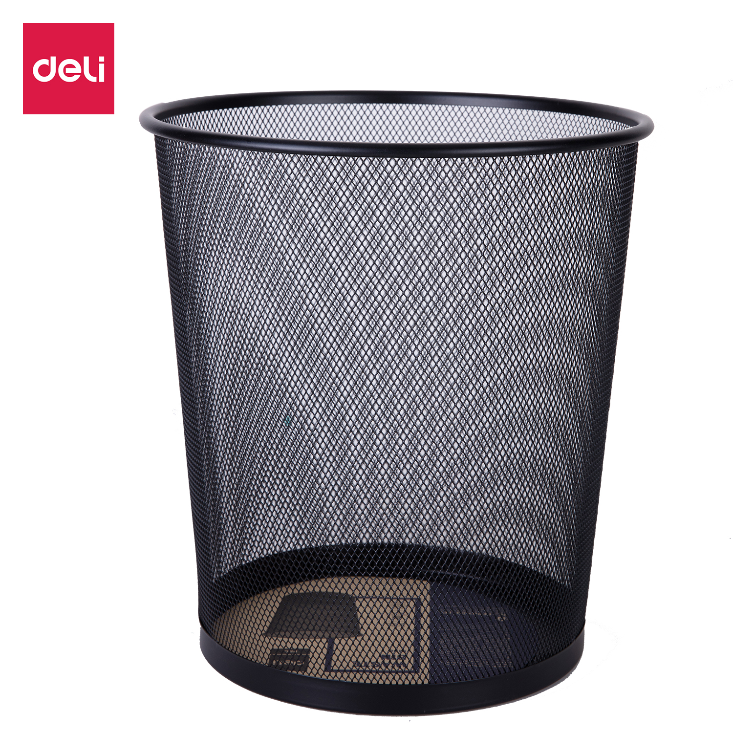 deli E9190 Waste Bin, φ266×φ218×280mm, Black