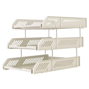 deli E9209 File Tray, 268×336×118mm, Light Grey