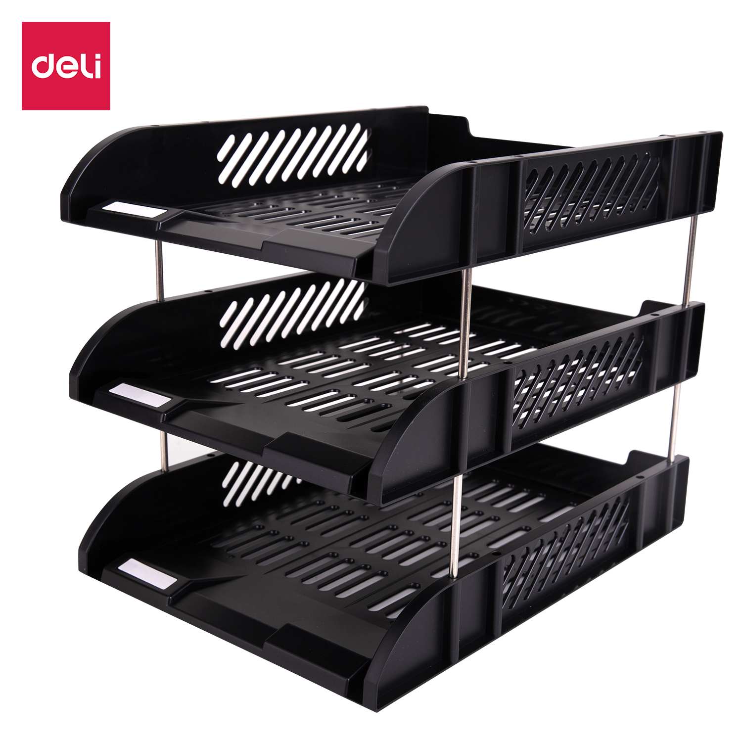 deli E9217 File Tray, 258×330×109mm, Black