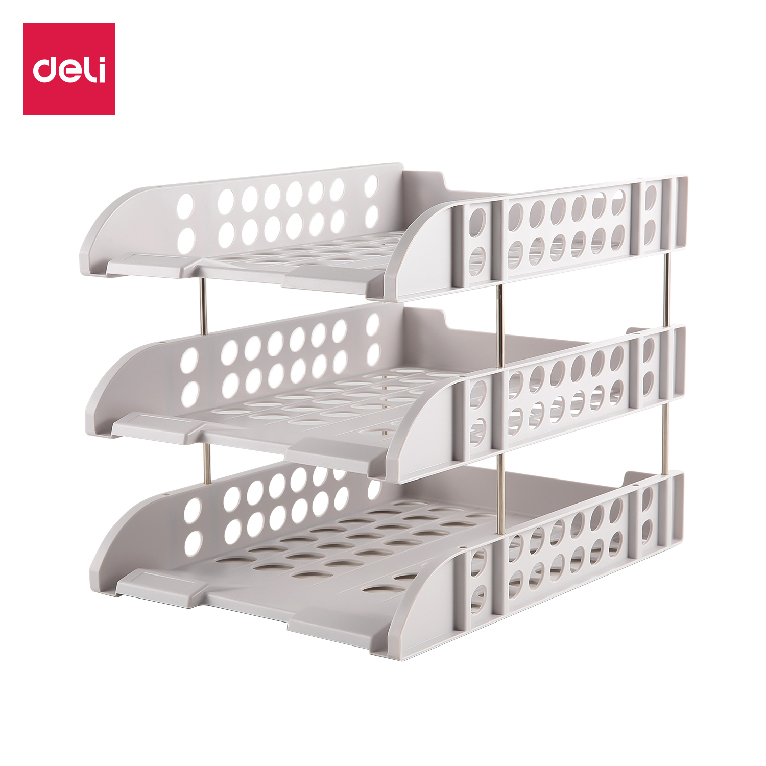 deli E9217 File Tray, 258×330×109mm, Grey