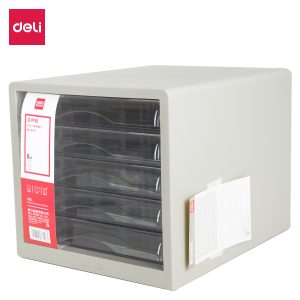 deli E9775 File Cabinet, 275×340×260mm, Grey