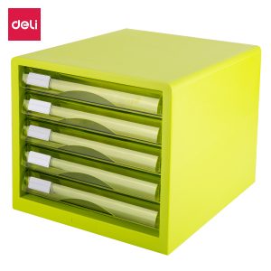 deli E9777 File Cabinet, 275×340×260mm, Green