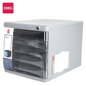 deli E9795 File Cabinet, 270×360×260mm, Grey