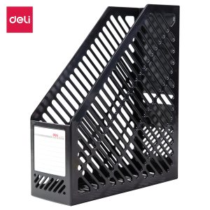 deli E9841 Magazine Container, 259×90×295mm, Black