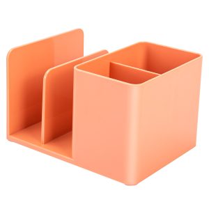 deli ENS950 Desk Organizer Set, 120*155*96mm, Light Red