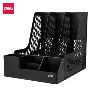 deli EZ00122 Magazine Container, 255×320×275mm, Black