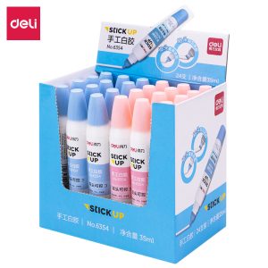 deli 6354 White Glue, 35ml, Assorted Colors