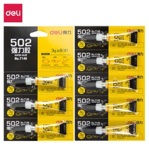 deli 7146 Super Glue, 3g, Yellow