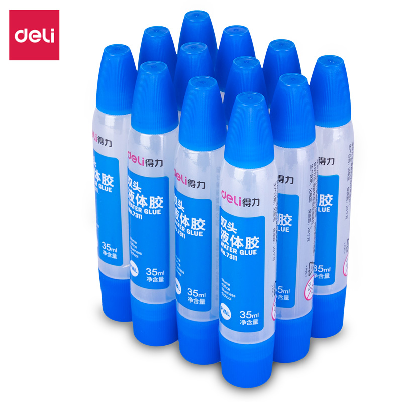 deli 7311 Liquid Glue, 35ml, Blue