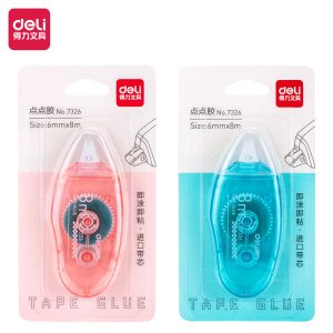 deli 7326 Adhesive Roller, 6mm*8m, Colorful