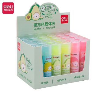 deli 9626 Glue Stick, 8g, Assorted Colors