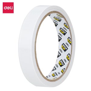 deli E30406 Double-Sided Tape, 18mm×10Y×80um(1roll/bag), White