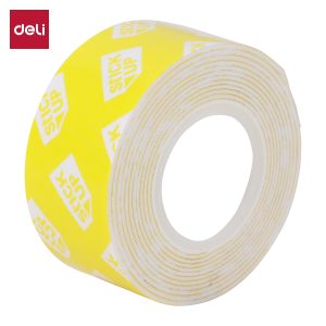 deli EA35011 Mounting Tape, 1mm*25.4mm*1.5M, White