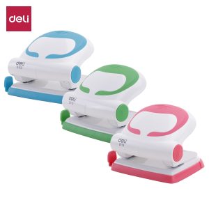 deli E0113 Punch, 20 sheets,80mm,Φ6mm, Assorted Colors