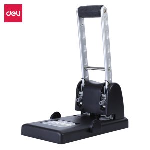 deli E0130 Heavy Duty Punch, 100 sheets,80mm,Φ6mm, Black