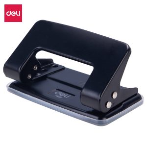 deli ET40020 Punch, 8 sheets,80mm,Φ6mm, Black