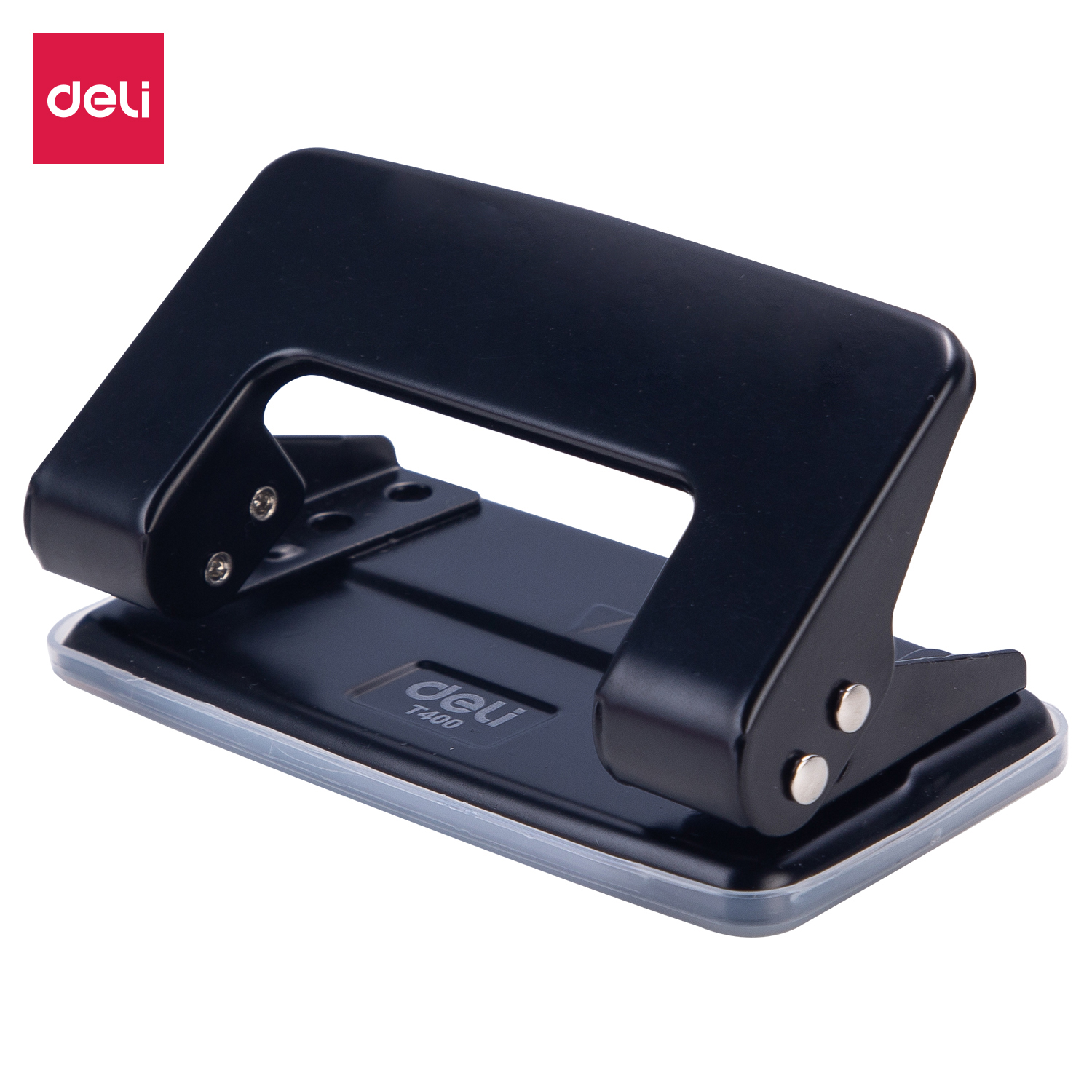 deli ET40020 Punch, 8 sheets,80mm,Φ6mm, Black