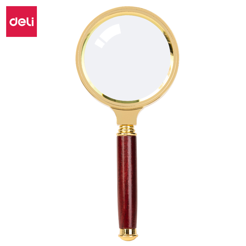 deli 9096 Magnifier, 4times,55.5mm, Golden