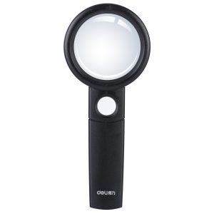 deli E9092 Magnifier, 3 times (5 times), 50mm, Black