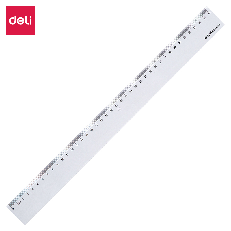 deli 6240 Ruler, 40CM, Transparent