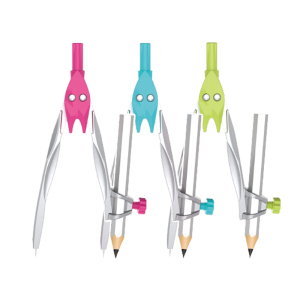 deli EH606 Compass, with a pencil Ø up to 300 mm, Assorted Colors