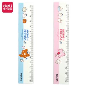 deli 71973 Ruler, 15cm ruler, Assorted Colors
