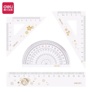 deli 79540 School Ruler Set, Assorted Colors