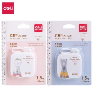 deli 79651 Plastic Measure Tape, 1.5m, Assorted Colors