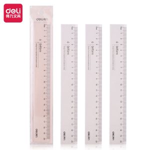 deli 79752 School Straight Edge, Transparent