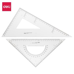deli E6430 Set Square, 30cm, Transparent