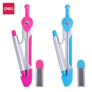 deli E8616 Compass, w/mechanical pencil, Assorted Colors