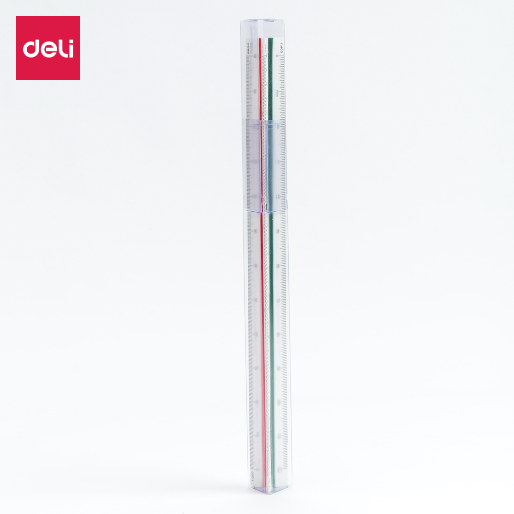 deli E8930 Ruler, 30cm, White