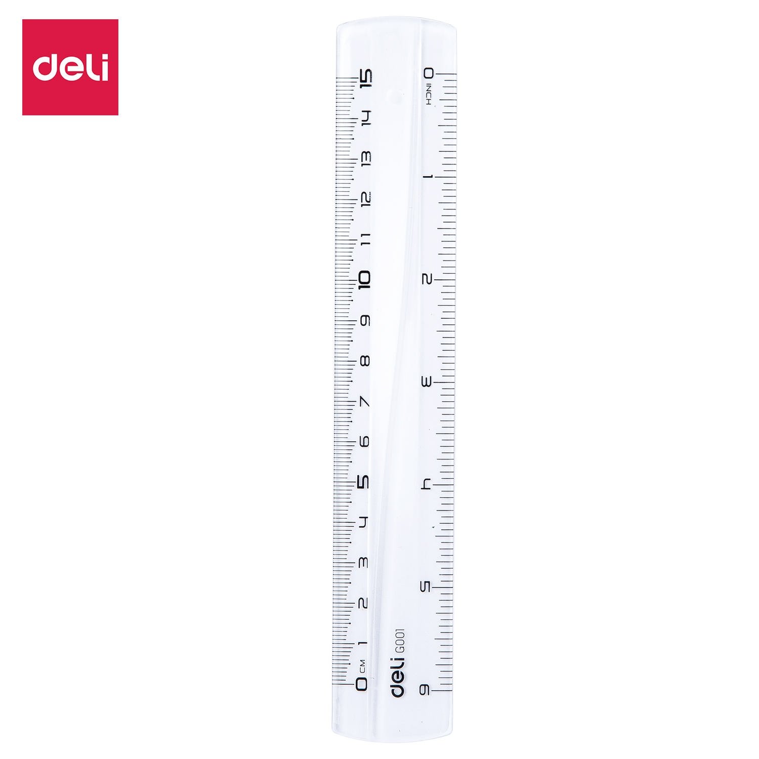 deli EG00112 Ruler, 15CM, Transparent