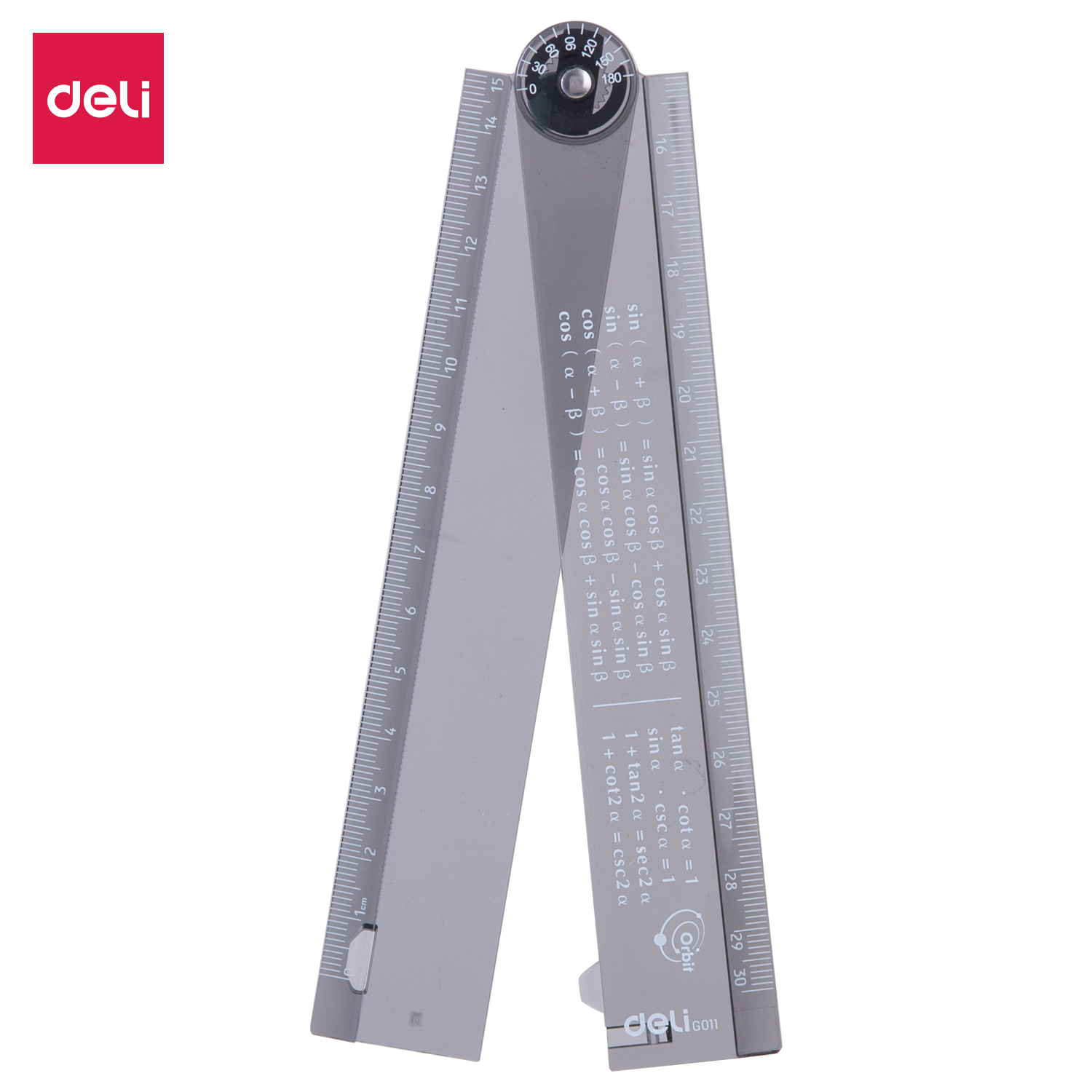 deli EG01102 Ruler, Black