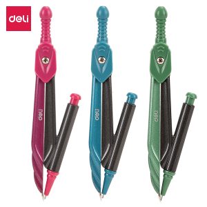 deli EG20302 Compass, w/mechanical pencil, Assorted Colors