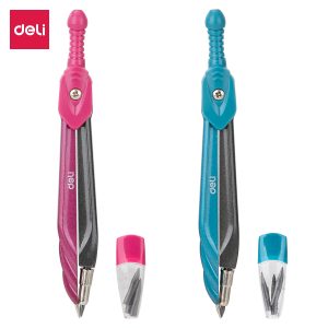 deli EG20502 Compass, w/pencil lead, Assorted Colors