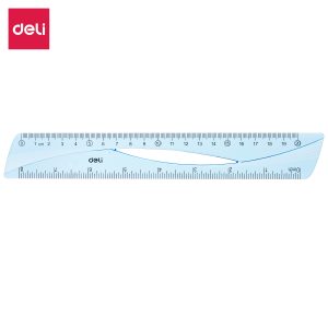 deli EH10 Ruler, 20cm, Blue