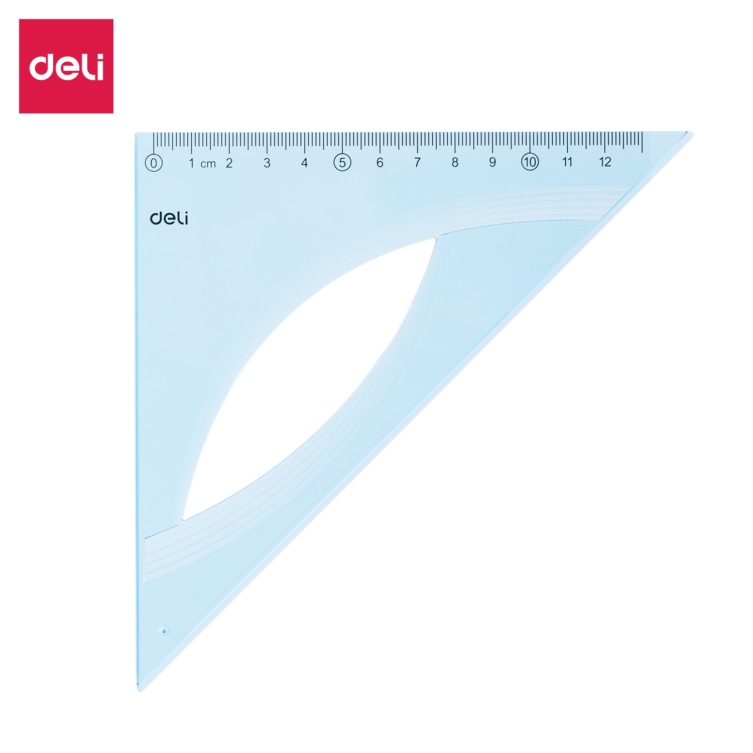 deli EH14 Set Square, 45° 21cm, Blue