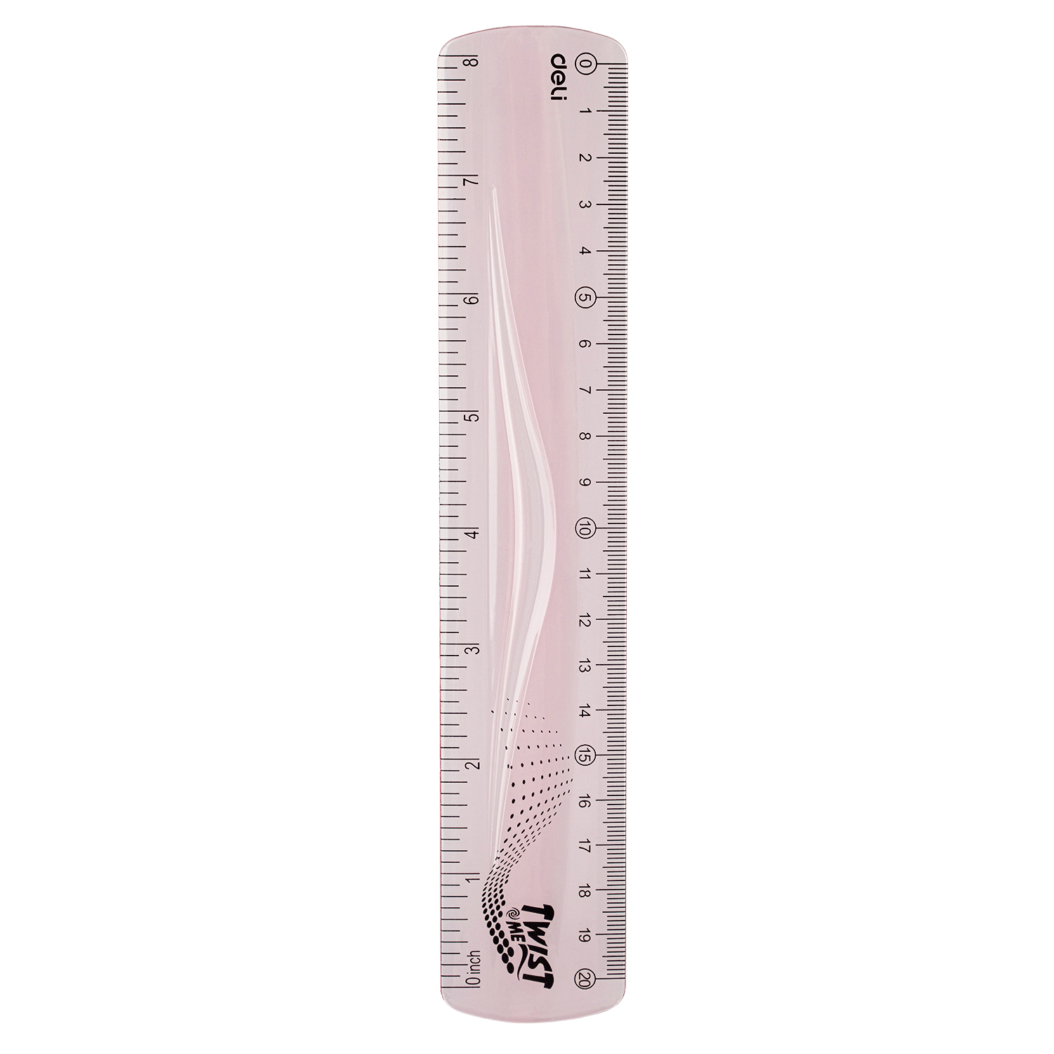 deli EH20 Ultra Flexible Ruler, 20 cm, 8 inch,