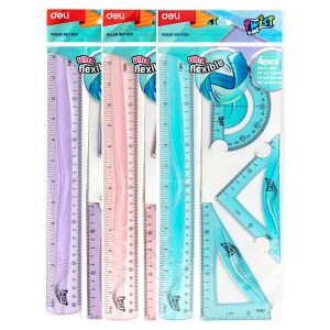 deli EH23 Ruler Set, 4 PCS Set