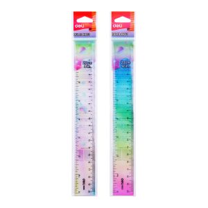 deli EH653 Ruler, 20 cm, 8 inch, Assorted Colors