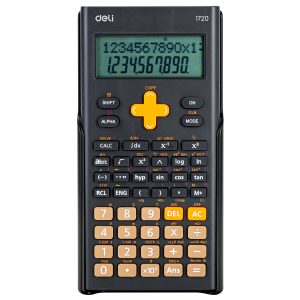 deli E1720 300F-Scientific Calculator, 300F-textbook display,English display, Dark Grey