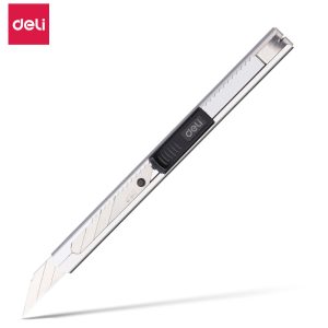 deli 2034 Cutter, 8 snap-off blades, Silver