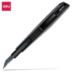 deli 2037S Cutter, 8 snap-off 30° blades, Dark Grey