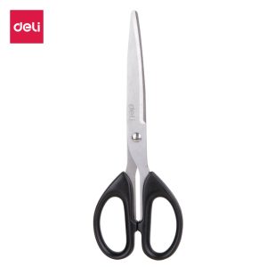 deli 6009 Scissors, 180mm 7, Black