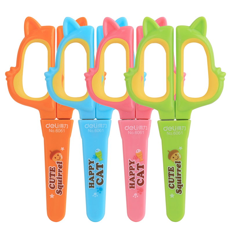 deli 6061 School Scissors, 138mm, Assorted Colors