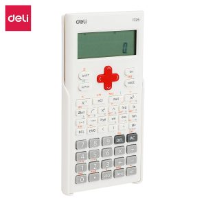deli E1725 Scientific Calculator, 240F,10+2 digits, White