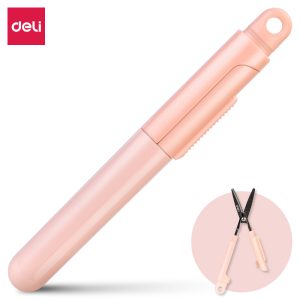 deli 77761 Scissors, 125mm, Pink