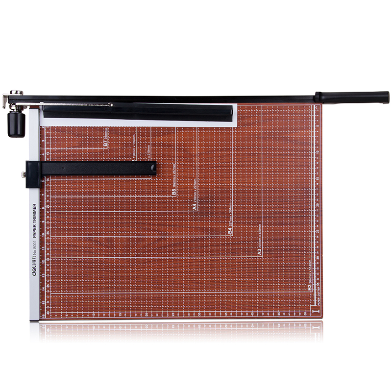 deli 8001 Paper Trimmer, 21, Brown